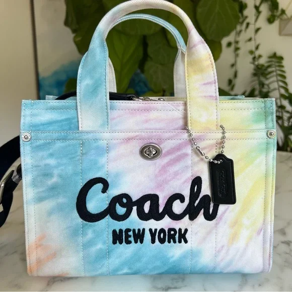 Coach | Bags | Nwt Coach Cargo Tote Bag 26 With Rainbow Tie